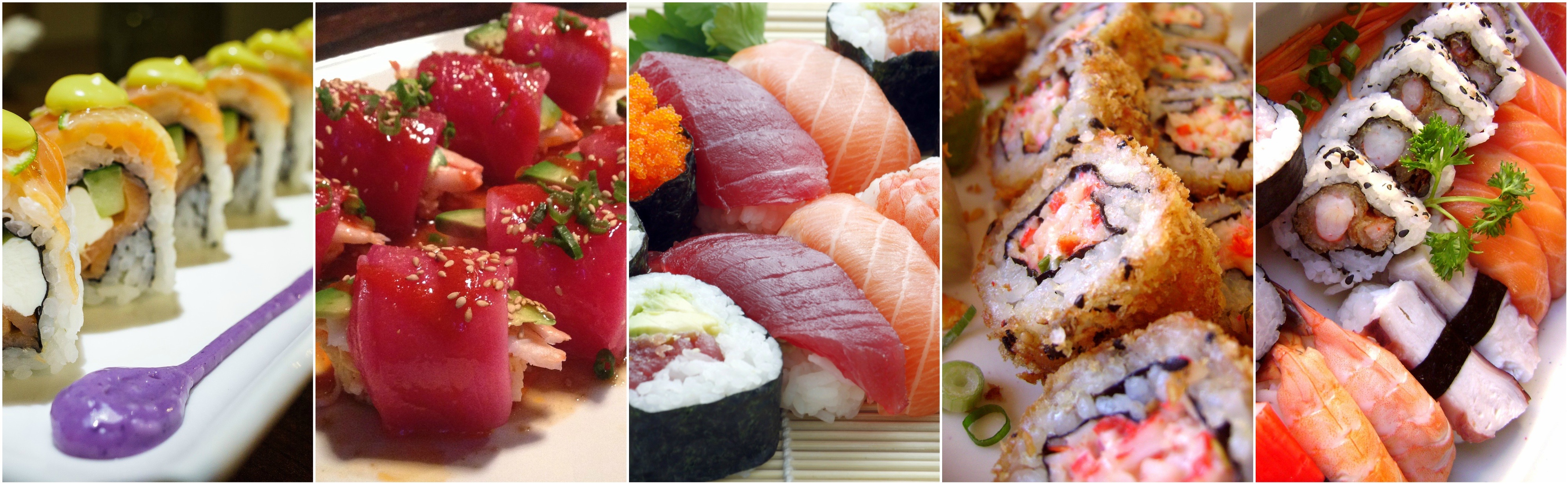 sushi collage